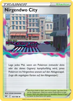 Pokémon-Karte Nirgendwo City 161/196