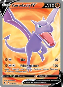 Pokémon-Karte Aerodactyl V 179/196