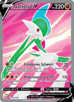 Pokémon-Karte Galagladi V 181/196