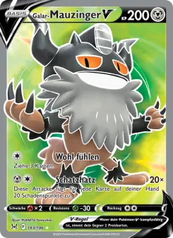 Pokémon-Karte Galar-Mauzinger V 183/196