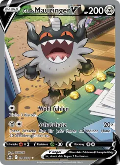 Pokémon-Karte Galar-Mauzinger V 184/196