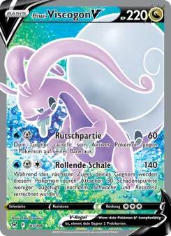 Pokémon-Karte Hisui Viscogon-V 187/196