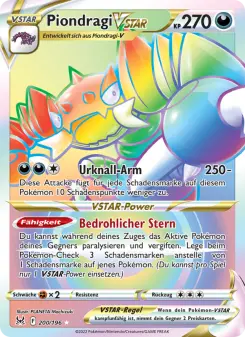 Pokémon-Karte Piondragi VSTAR 200/196