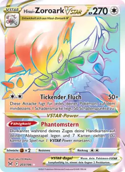 Pokémon-Karte Hisui-Zoroark VSTAR 203/196