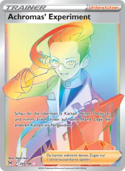 Pokémon-Karte Achromas' Experiment 205/196