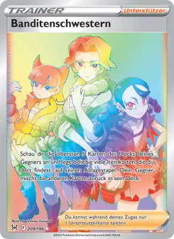 Pokémon-Karte Banditenschwestern 209/196