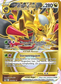 Pokémon-Karte Giratina VSTAR 212/196