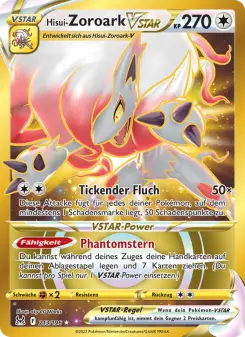 Pokémon-Karte Hisui-Zoroark VSTAR 213/196