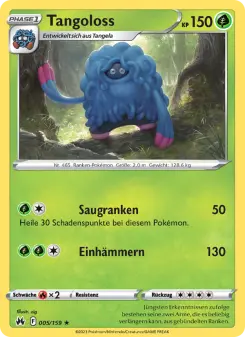 Pokémon-Karte Tangoloss 005/159
