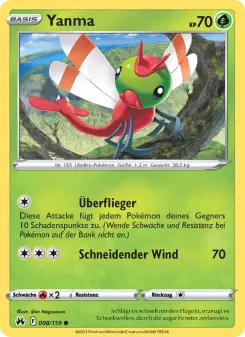 Pokémon-Karte Yanma 008/159