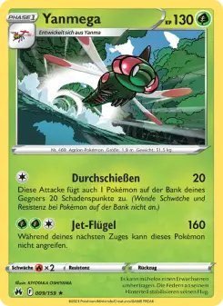 Pokémon-Karte Yanmega 009/159