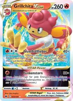 Pokémon-Karte Grillchita VSTAR 023/159