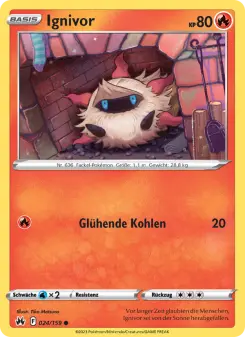 Pokémon-Karte Ignivor 024/159