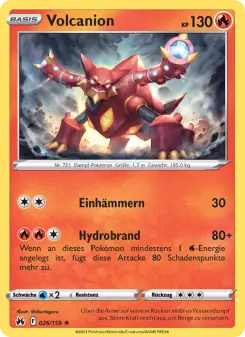 Pokémon-Karte Volcanion 026/159