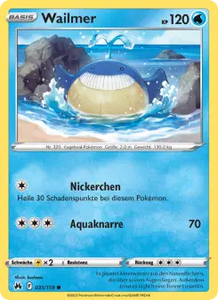 Pokémon-Karte Wailmer 031/159