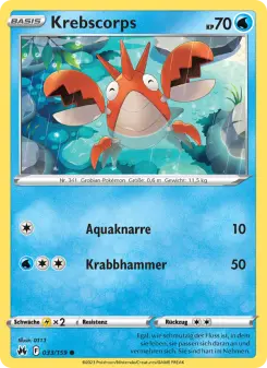 Pokémon-Karte Krebscorps 033/159