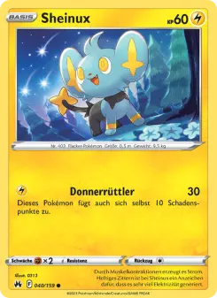 Pokémon-Karte Sheinux 040/159