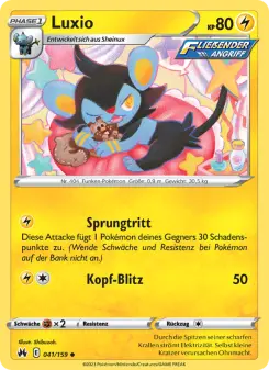 Pokémon-Karte Luxio 041/159