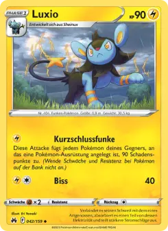 Pokémon-Karte Luxio 042/159