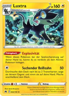Pokémon-Karte Luxtra 044/159