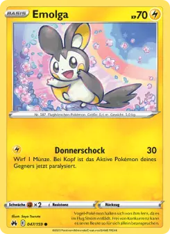 Pokémon-Karte Emolga 047/159