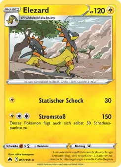 Pokémon-Karte Elezard 050/159