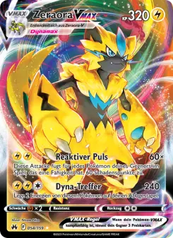 Pokémon-Karte Zeraora VMAX 054/159