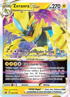 Pokémon-Karte Zeraora VSTAR 055/159