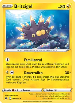 Pokémon-Karte Britzigel 056/159