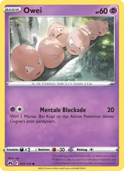 Pokémon-Karte Owei 057/159