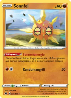 Pokémon-Karte Sonnfel 069/159