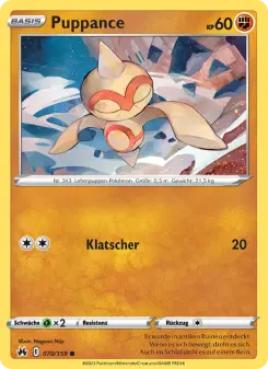 Pokémon-Karte Puppance 070/159