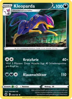 Pokémon-Karte Kleoparda 078/159