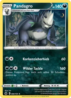 Pokémon-Karte Pandagro 080/159