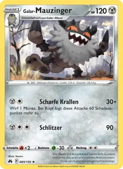 Pokémon-Karte Galar-Mauzinger 085/159