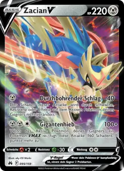 Pokémon-Karte Zacian V 095/159