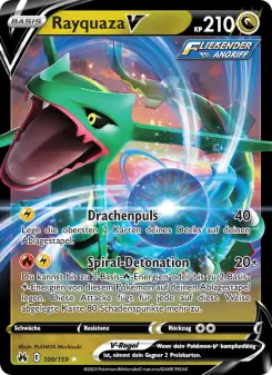 Pokémon-Karte Rayquaza V 100/159