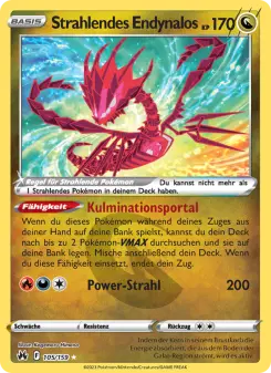 Pokémon-Karte Strahlendes Endynalos 105/159