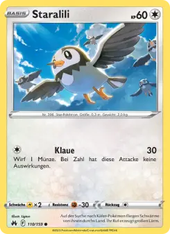 Pokémon-Karte Staralili 110/159