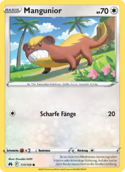 Pokémon-Karte Mangunior 117/159