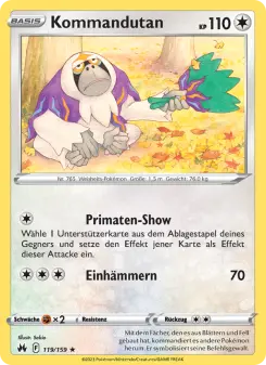 Pokémon-Karte Kommandutan 119/159