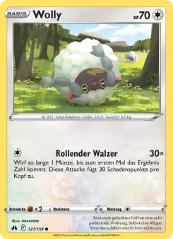 Pokémon-Karte Wolly 121/159