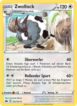 Pokémon-Karte Zwollock 122/159
