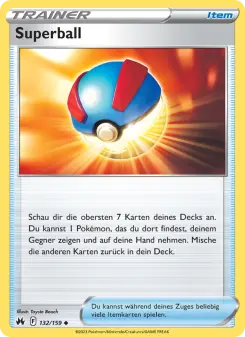 Pokémon-Karte Superball 132/159