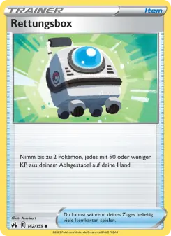 Pokémon-Karte Rettungsbox 142/159