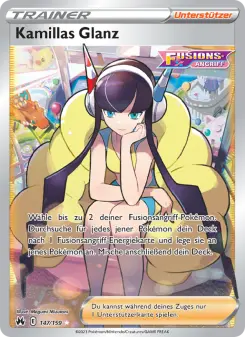 Pokémon-Karte Kamillas Glanz 147/159