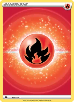 Pokémon-Karte Feuer-Energie 153/159