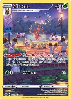 Pokémon-Karte Zirpeise GG02
