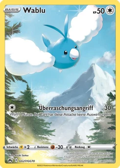 Pokémon-Karte Wablu GG27