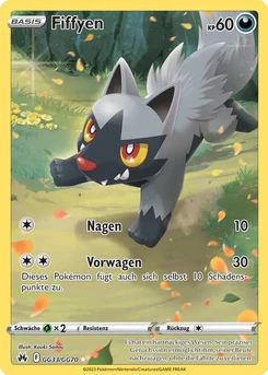 Pokémon-Karte Fiffyen GG33